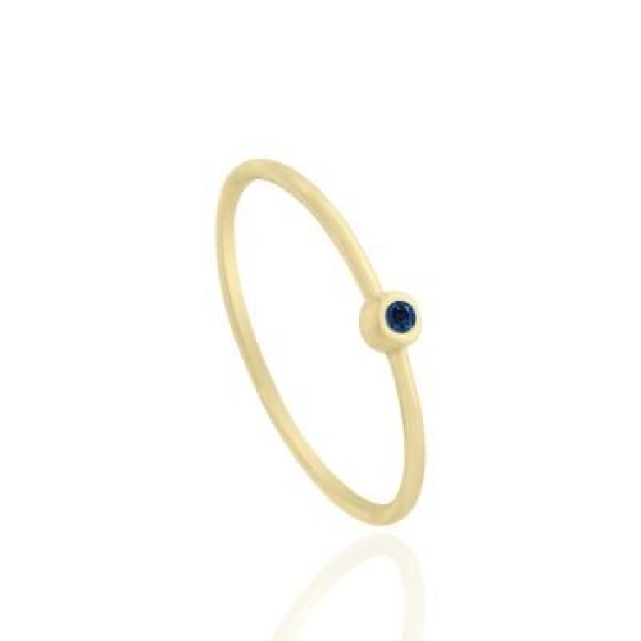 Joyeria Fina GVR | Anillo De Dama New Day Zafiro Bv232 Oro Amarillo