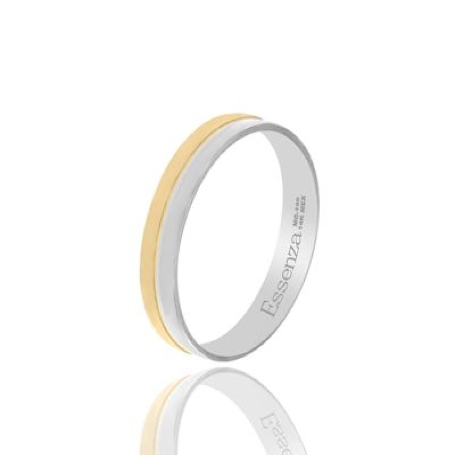 Joyeria Fina PEDIDO | Argolla Devani Oro Bicolor 14K Oro Amarillo Y Blanco