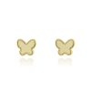 Joyeria Fina GVR | Broqueles Mariposa Oro 14K