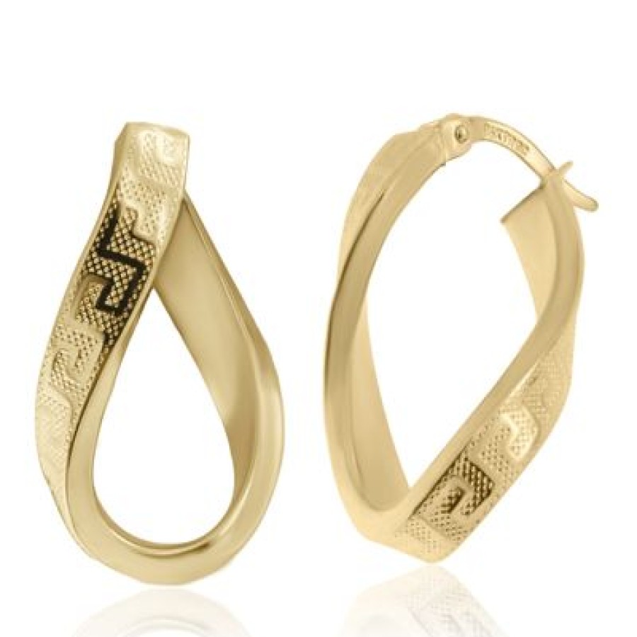 Joyeria Fina GVR | Arracadas Grecas Oro 14K