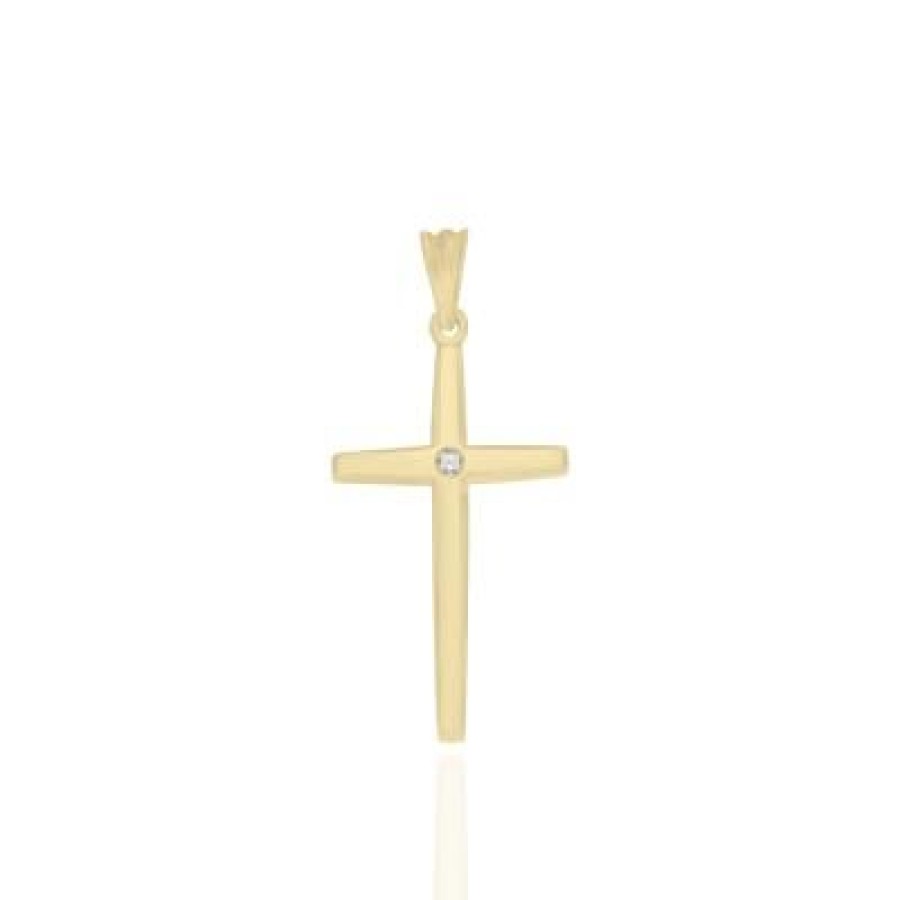 Joyeria Fina GVR | Cruz Cross Oro Con Diamante