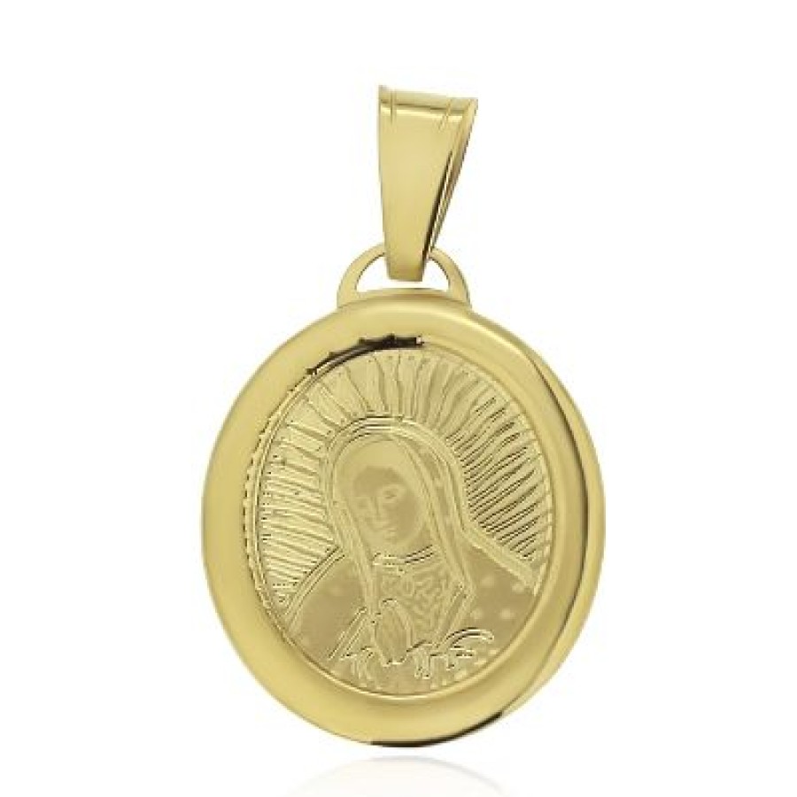 Joyeria Fina GVR | Medalla Virgen De Guadalupe Oro 14K