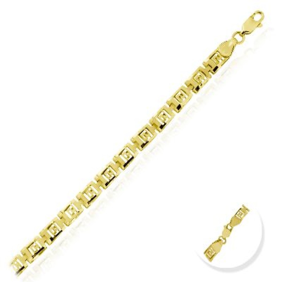 Joyeria Fina GVR | Pulsera Dama Grecas Oro 14K