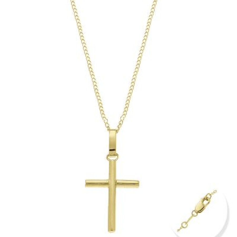 Joyeria Fina GVR | Cruz Con Cadena Oro 14K