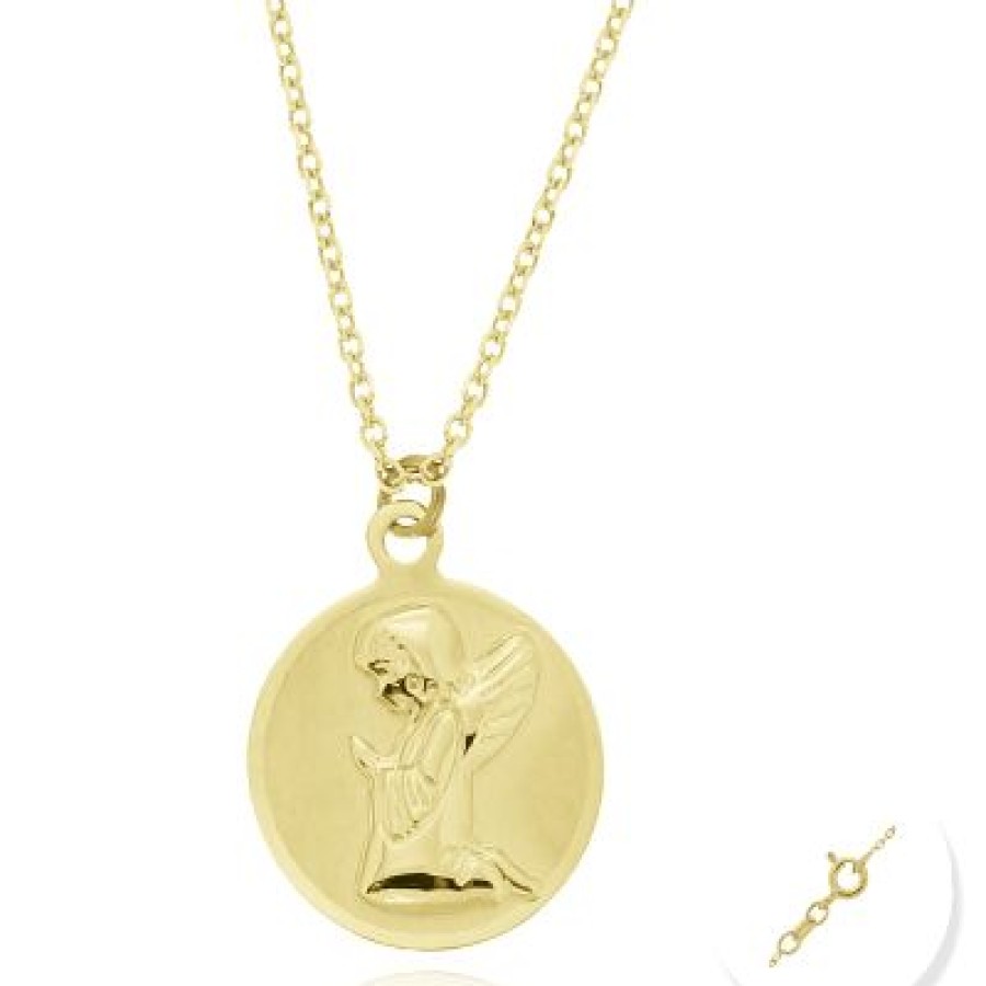 Joyeria Fina GVR | Cadena Con Dije Angel Oro 14K