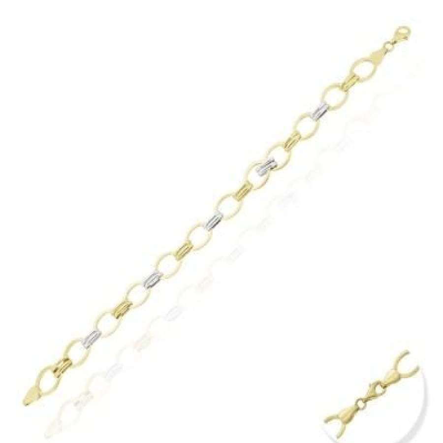 Joyeria Fina GVR | Pulsera Oro Bicolor 14K