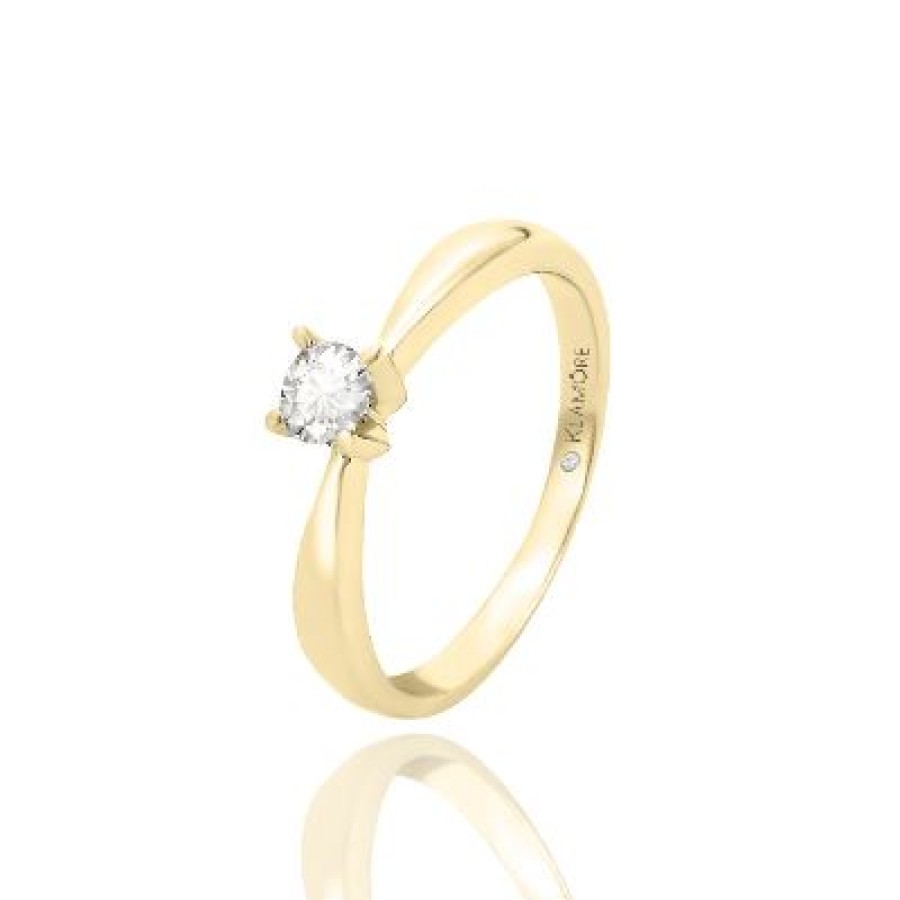 Joyeria Fina GVR | Anillo De Compromiso Miloro Oro 14K Con Bb72