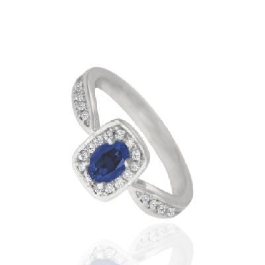 Joyeria Fina PEDIDO | Anillo Dama Raina Oro Con Diamante Oro Blanco