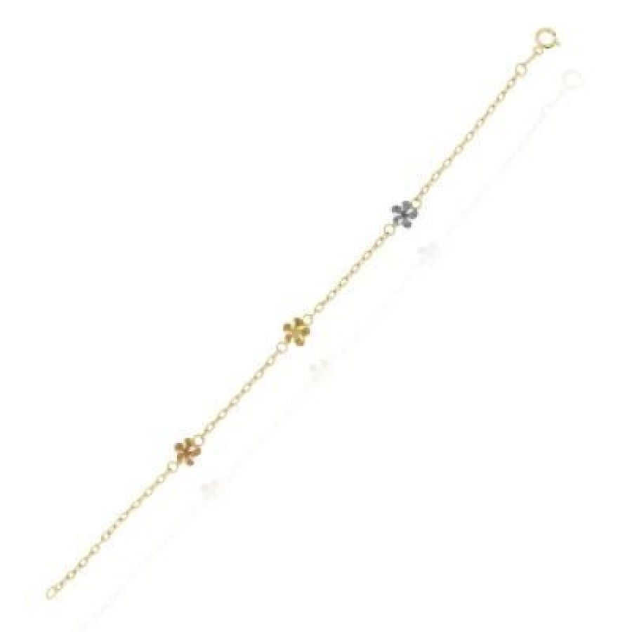 Joyeria Fina GVR | Pulsera Pensamiento Oro 14K Gr232