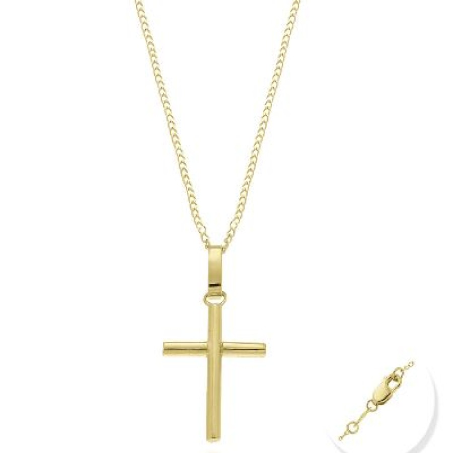 Joyeria Fina GVR | Cruz Con Cadena Oro 14K