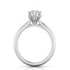 Joyeria Fina GVR | Anillo De Compromiso Oro Bco Con Diamante Oro Blanco