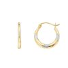 Joyeria Fina GVR | Arracadas Oro Bicolor 14K No12