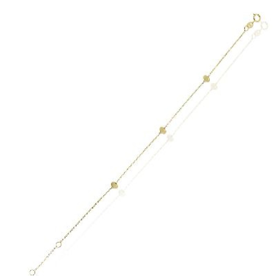 Joyeria Fina GVR | Pulsera Dama Corazon Oro 14K