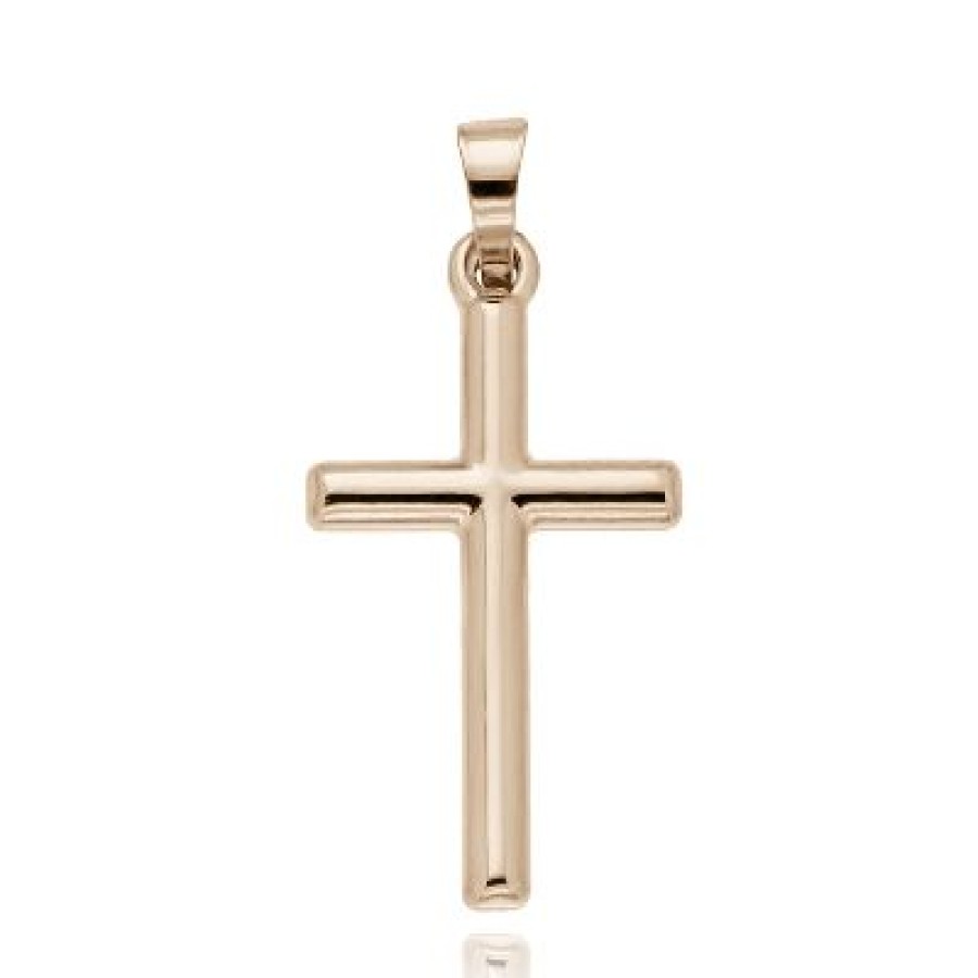 Joyeria Fina GVR | Cruz Oro Rosa 14K