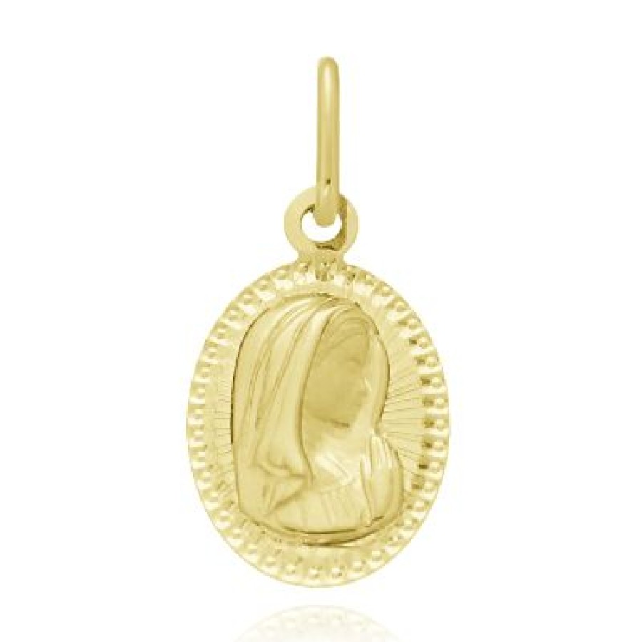 Joyeria Fina GVR | Medalla Madona Virgen Oro 14K