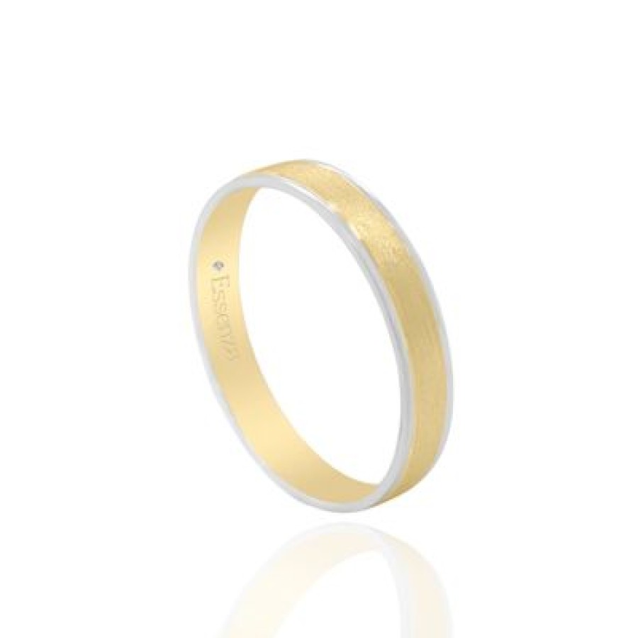 Joyeria Fina PEDIDO | Argolla Oro 14K De 4 Mm Oro Amarillo Y Blanco