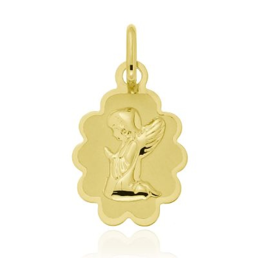 Joyeria Fina GVR | Medalla Angel Oro 14K