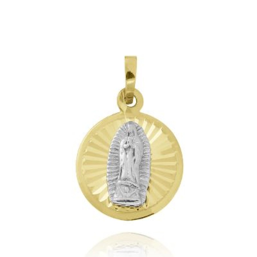 Joyeria Fina GVR | Medalla Virge De Guadalupe Oro Bicolor 1