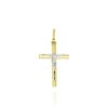 Joyeria Fina GVR | Cruz Con Cristo Oro Bicolor 14K Jl634