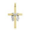 Joyeria Fina GVR | Cruz De Manto Grande Oro 14K