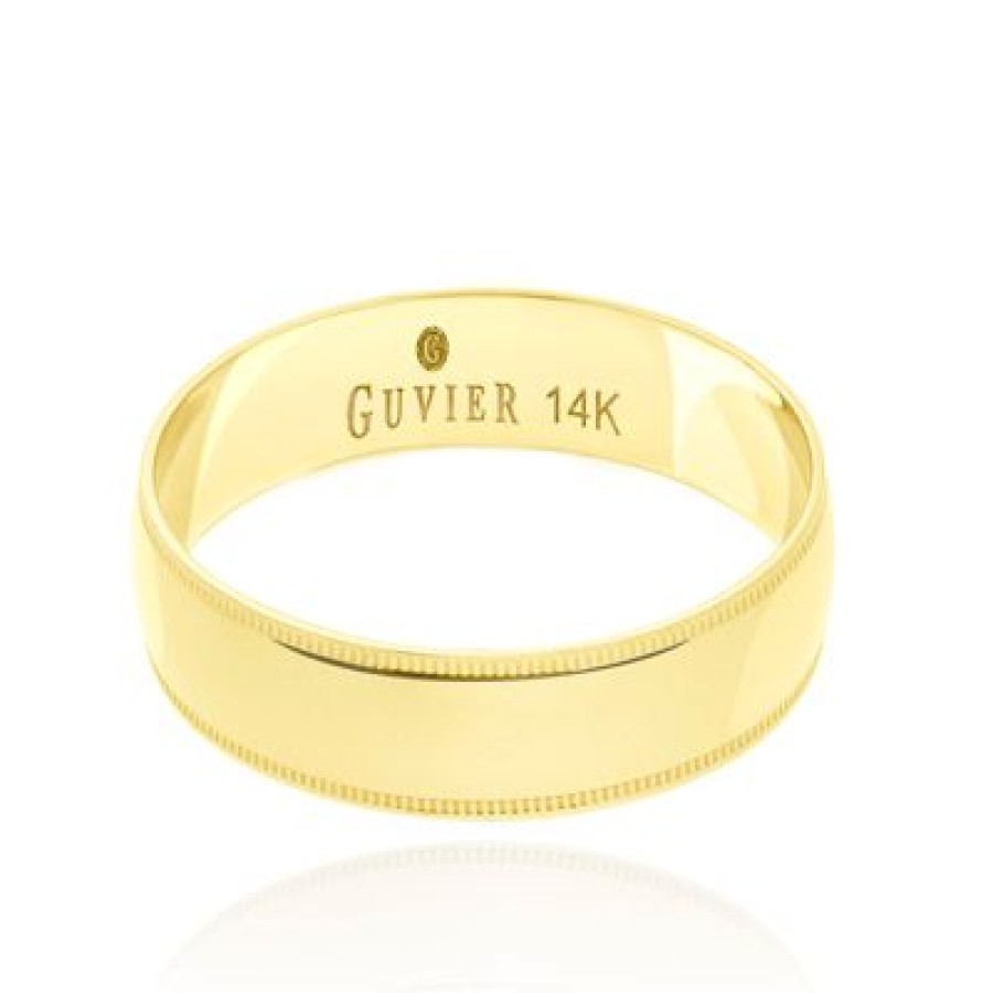 Joyeria Fina PEDIDO | Argolla Guvier Oro 14K 6Mm 4 Oro Amarillo