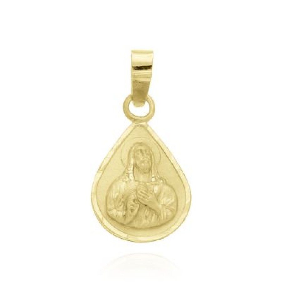 Joyeria Fina GVR | Medalla Sagrado Corazon Oro 14K