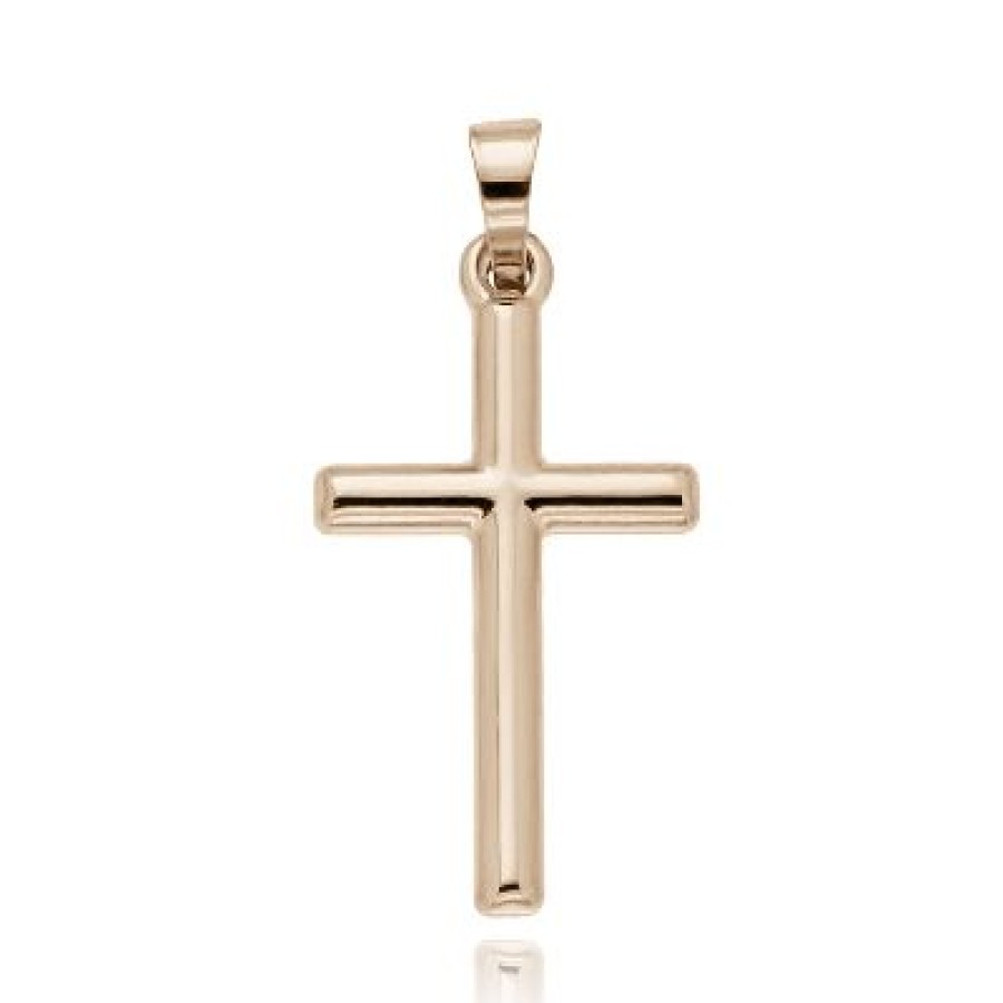 Joyeria Fina GVR | Cruz Oro Rosa 14K