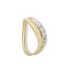 Joyeria Fina GVR | Anillo Dama Oro Bicolor