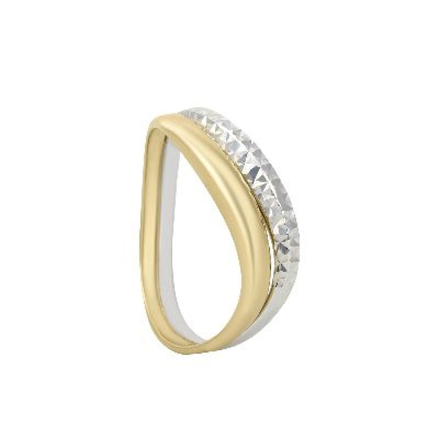 Joyeria Fina GVR | Anillo Dama Oro Bicolor