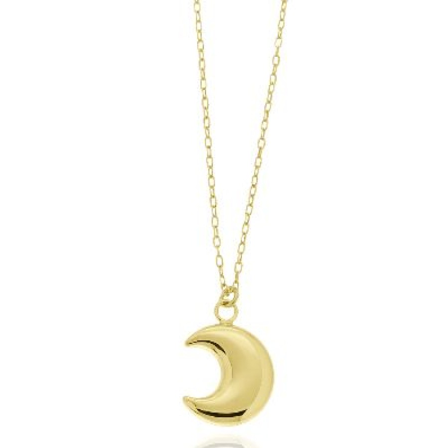 Joyeria Fina GVR | Cadena Con Dije Luna Oro 14K