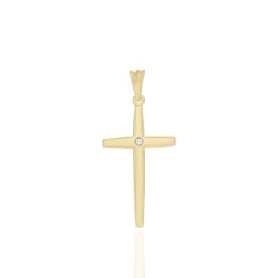 Joyeria Fina GVR | Cruz Cross Oro Con Diamante