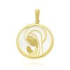 Joyeria Fina GVR | Dije Madonna Oro 14K Con Madreperla Jl12