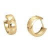 Joyeria Fina GVR | Huggies Texturizadas Oro 14K