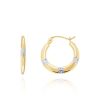 Joyeria Fina GVR | Arracadas Oro Bicolor 14K No12