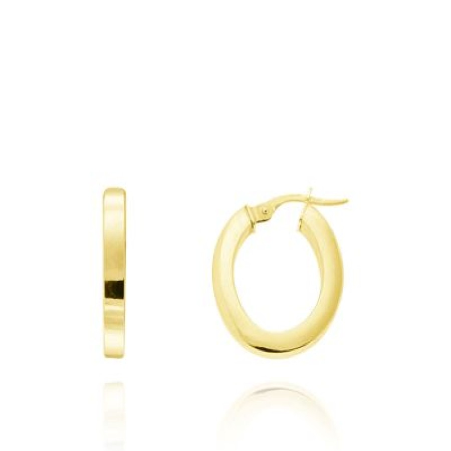 Joyeria Fina GVR | Arracadas Tubo Cuadrado Oro 14K