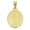 Joyeria Fina GVR | Medalla Virgen Gpe Oro 14K Bisel Diamant