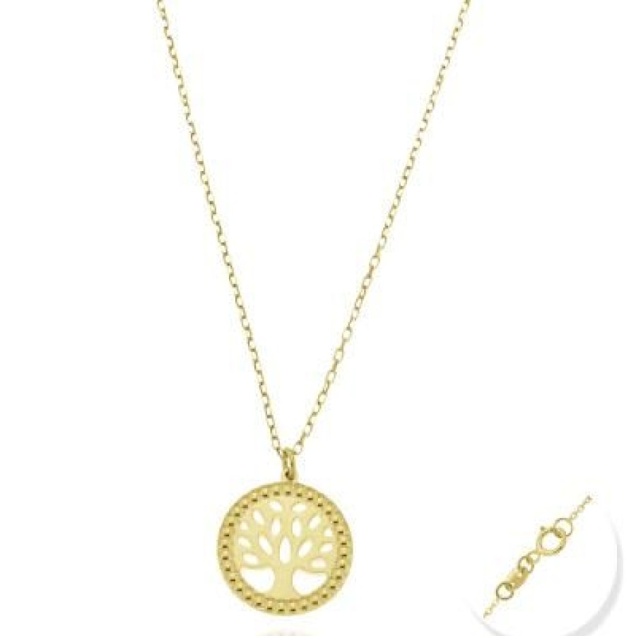 Joyeria Fina GVR | Dije Con Cadena Arbol De La Vida Oro 14K