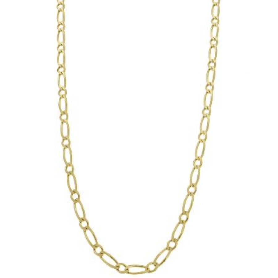 Joyeria Fina GVR | Cadena Caballero Figaro 1X1 Oro 14K Oro Amarillo