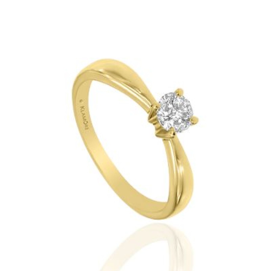 Joyeria Fina GVR | Anillo De Compromiso Oro Con Diamant