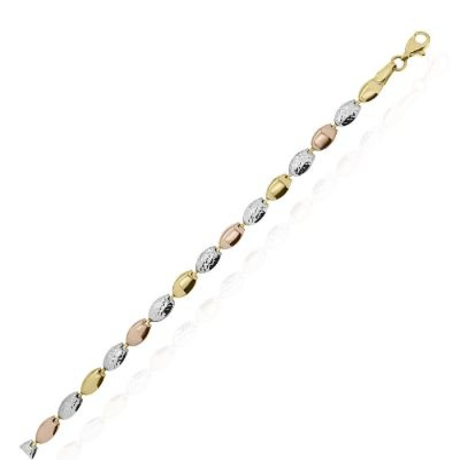 Joyeria Fina GVR | Pulsera Dama Oro Florentino 14K