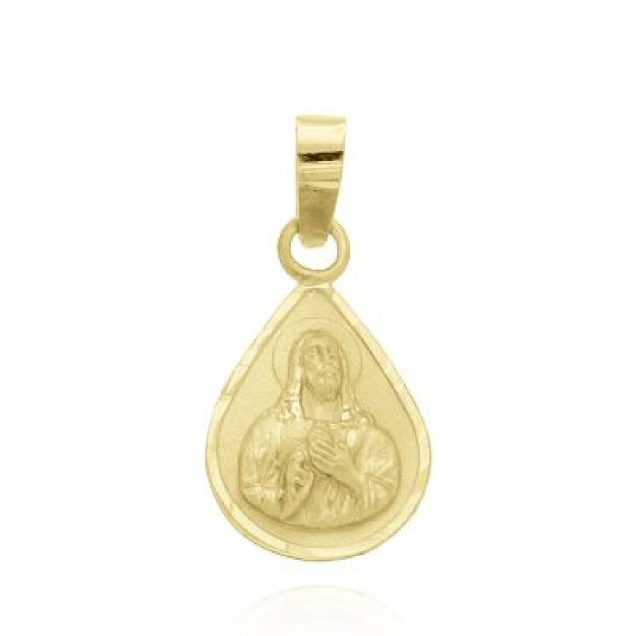 Joyeria Fina GVR | Medalla Sagrado Corazon Oro 14K