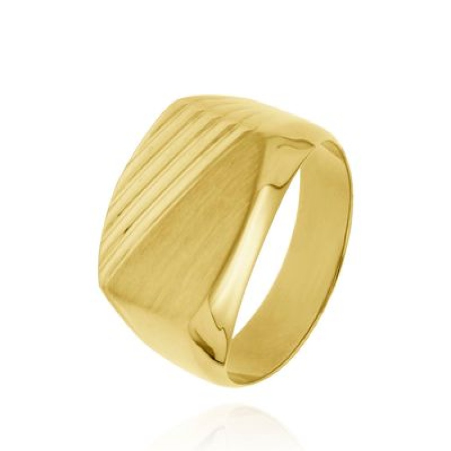 Joyeria Fina GVR | Anillo Oro Caballero Oro Amarillo