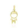 Joyeria Fina GVR | Dije Nino Oro 14K Jl619 Oro Amarillo