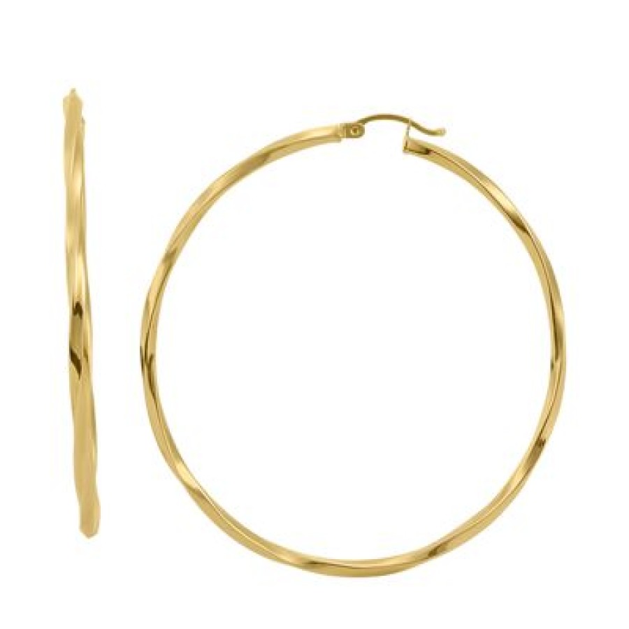 Joyeria Fina GVR | Arracadas Tubo Torsal Oro 14K