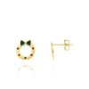 Joyeria Fina GVR | Aretes Corona Navidena Oro 14K