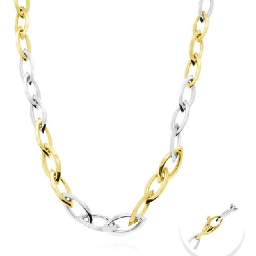 Joyeria Fina GVR | Gargantilla Oro Bicolor Nu112