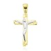 Joyeria Fina GVR | Cruz Con Cristo Oro Bicolor Di2110