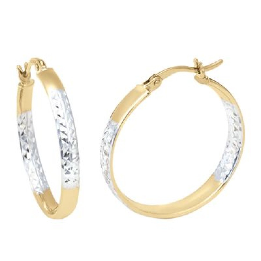 Joyeria Fina GVR | Arracadas Oro Bicolor 14K