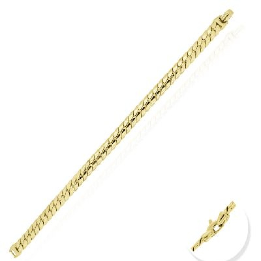 Joyeria Fina GVR | Pulsera Caballero Oro 14K