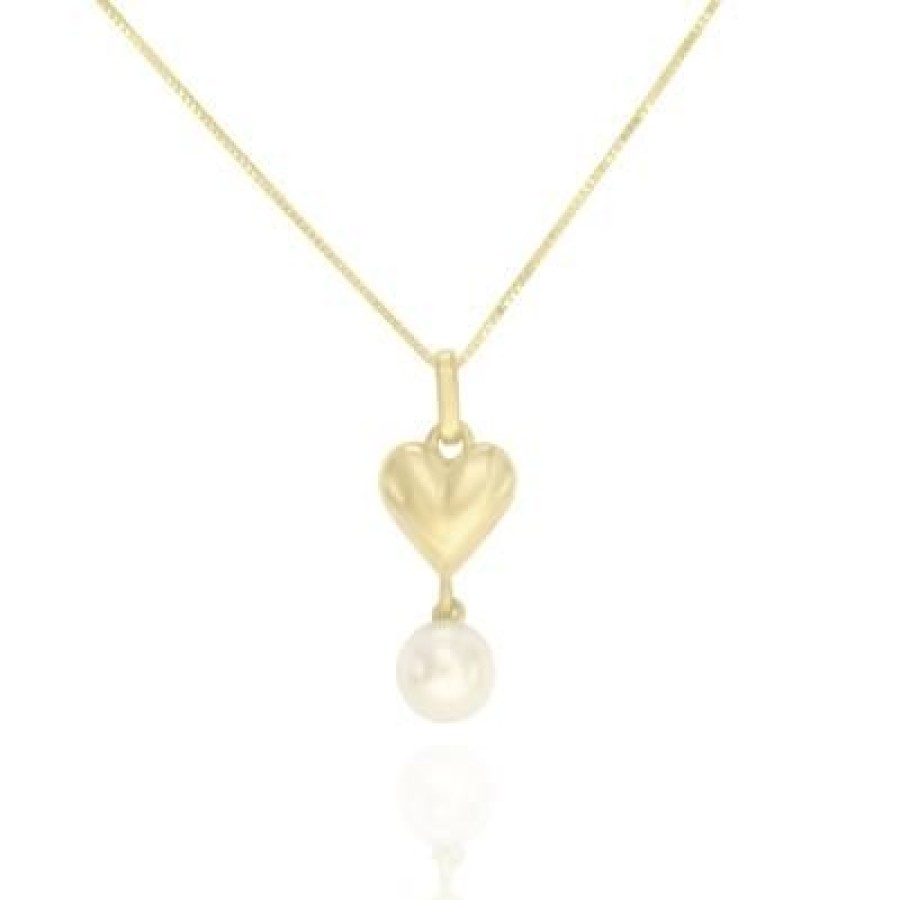 Joyeria Fina GVR | Dije Con Cadena Dolcezza Oro Con Perla